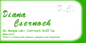 diana csernoch business card